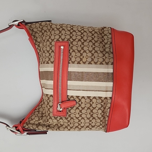 Coach Womens Multicolor Signature Print Adjustable Strap - Picture 3 of 5